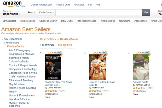 NSS #1 in all Kindle ebooks