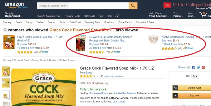 Amazon has a dirtier mind than I do.