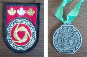 I’m still proud of these two: ParticipACTION's Award of Excellence and a silver medal from the Championships of the Americas Archery team event
