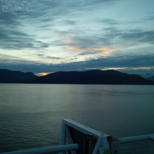 On the ferry at last!