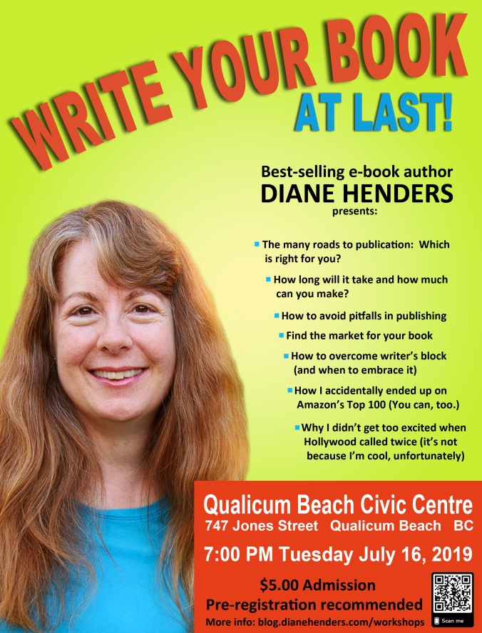 Publishing and writing presentation by bestselling e-book author Diane Henders